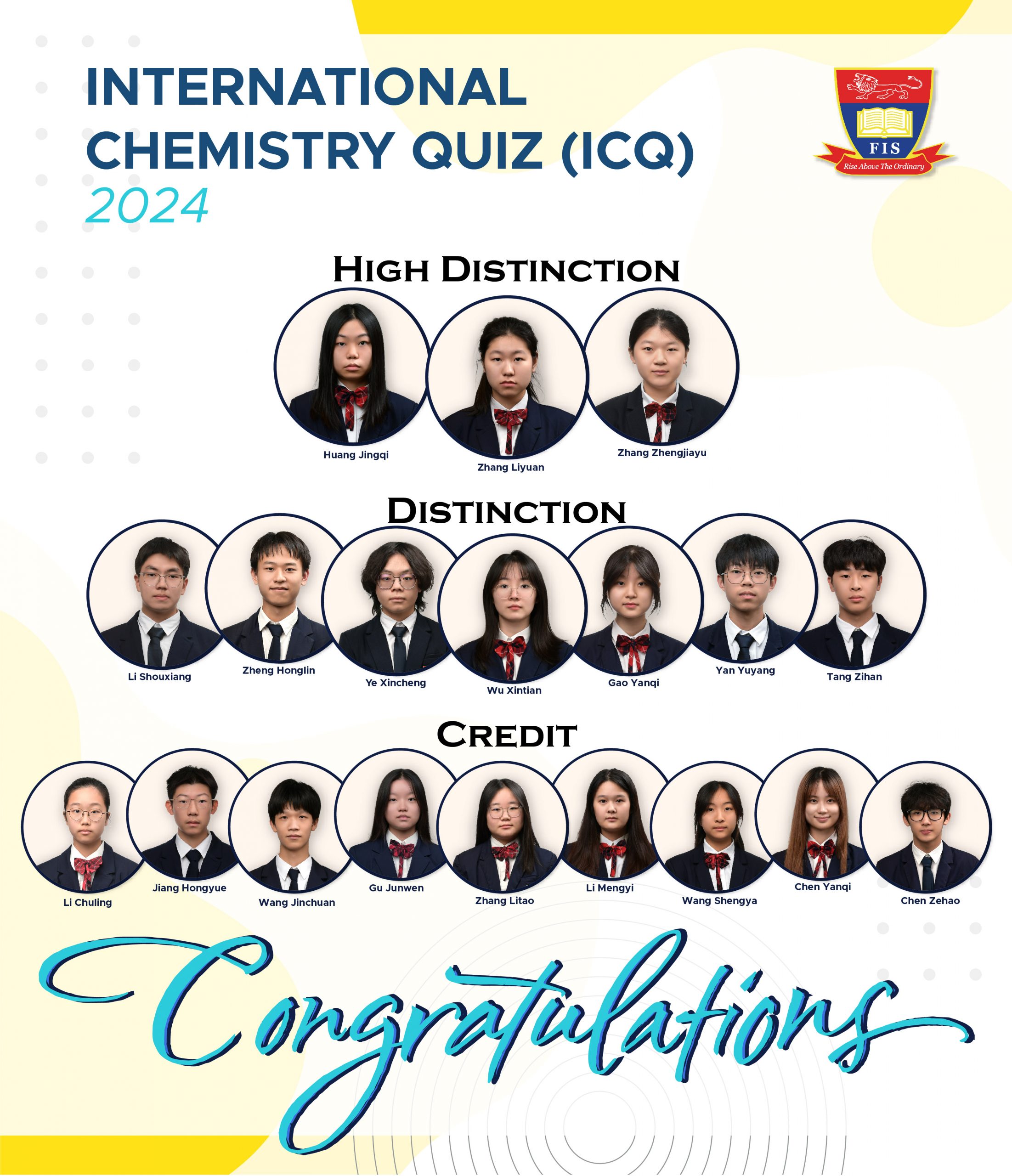 International Chemistry Quiz 2024 results released