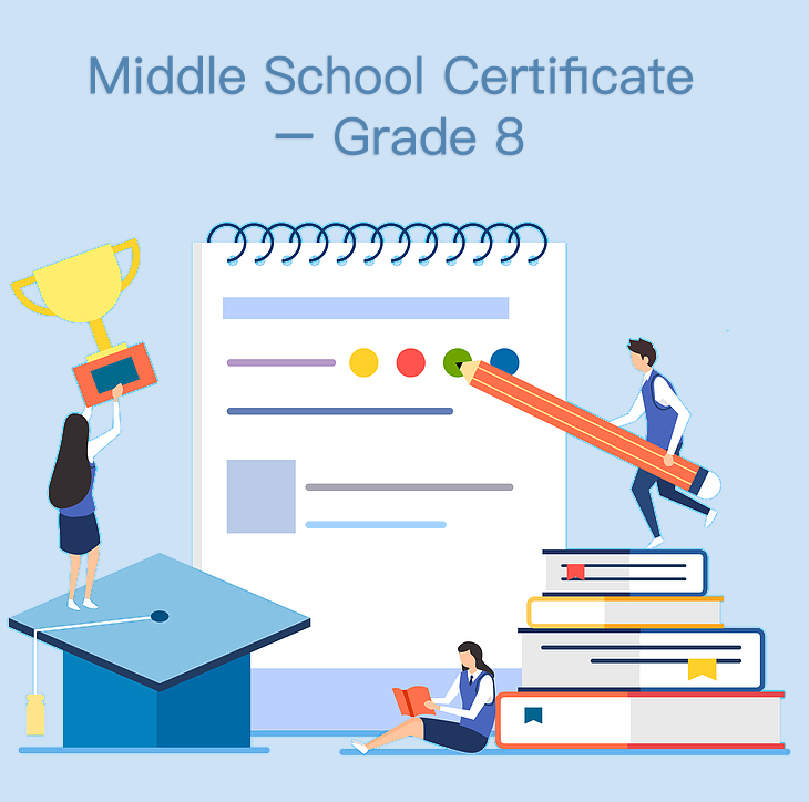 初中8年级证书课程